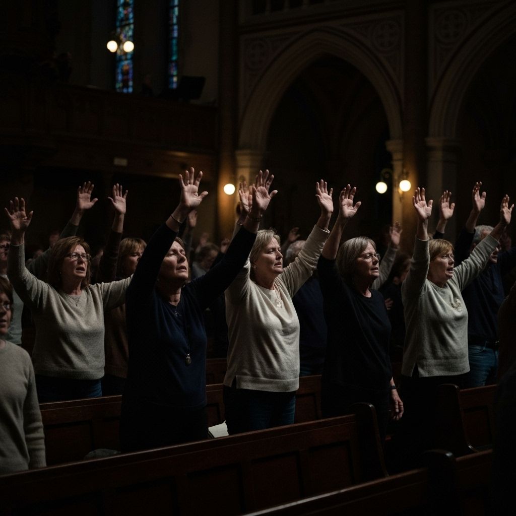 Church worship service